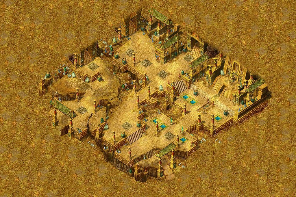 金色的埃及金宫一套地图素材-编号DT-230701-B