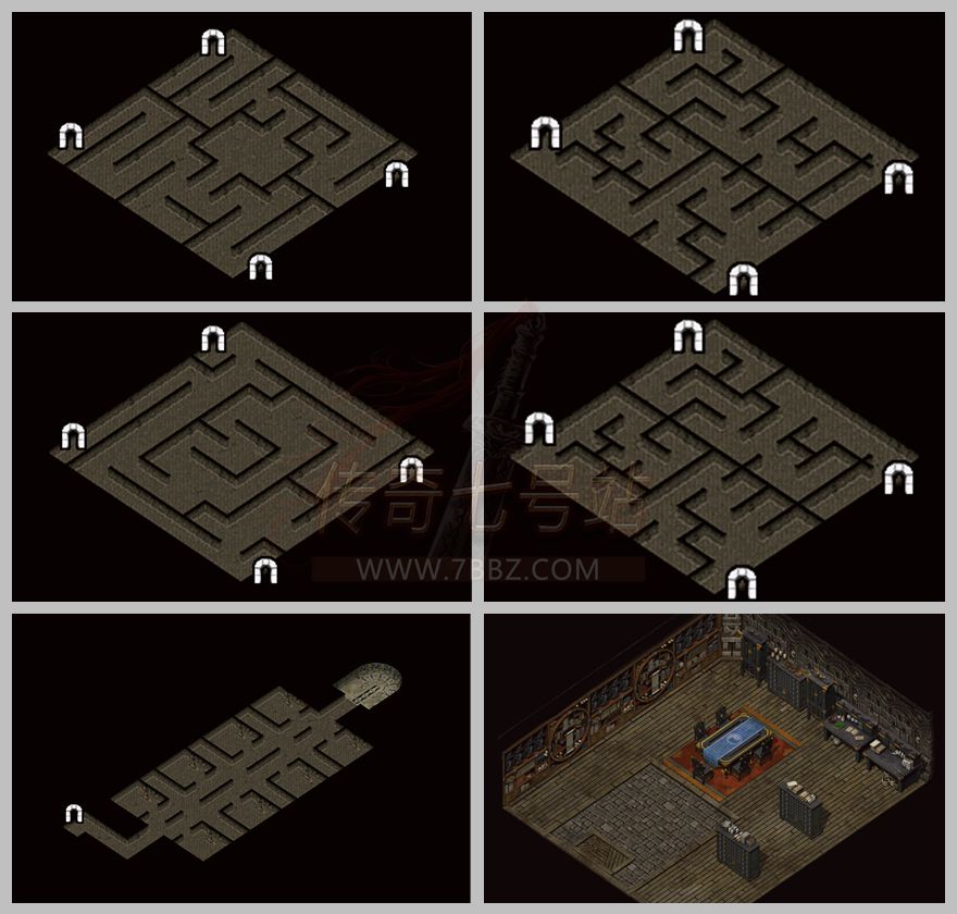 进阶版失乐园迷宫十二层地图素材-编号DT-240516-E